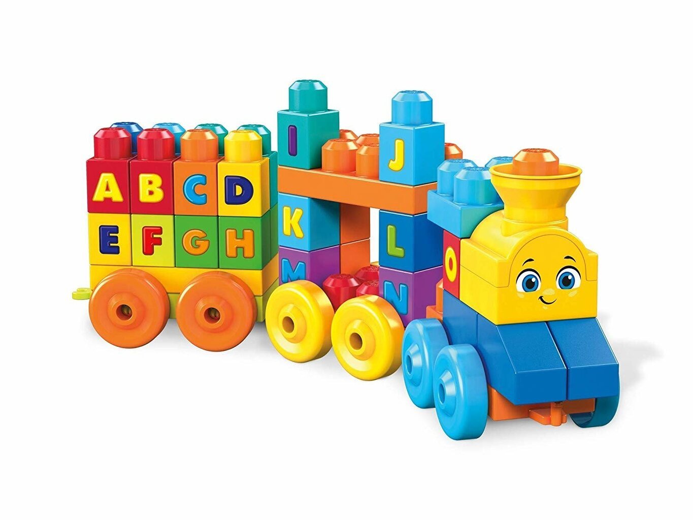 Klucīši Mega Bloks® Skanējošs vilciens, 50 d. cena un informācija | Rotaļlietas zīdaiņiem | 220.lv