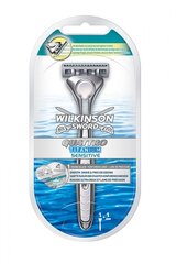 Бритва Wilkinson Sword Quattro Titanium Sensitive для мужчин цена и информация | Косметика и средства для бритья | 220.lv
