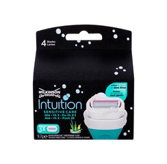 Головки для бритвы Wilkinson Sword Intuition для женщин, 3 шт цена и информация | Косметика и средства для бритья | 220.lv