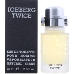 Tualetes ūdens Iceberg Twice EDT vīriešiem 75 ml cena un informācija | Vīriešu smaržas | 220.lv