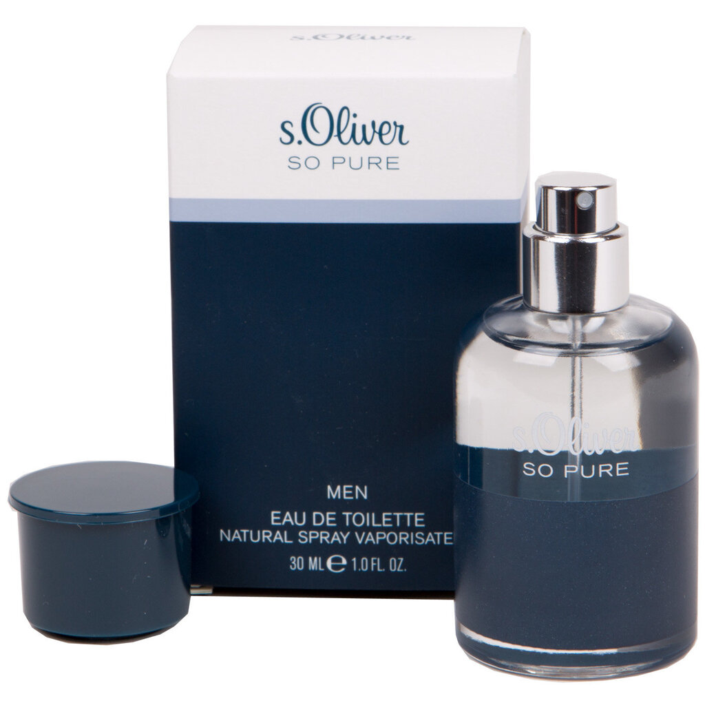 Tualetes ūdens S.Oliver So Pure Men EDT 30 ml cena un informācija | Vīriešu smaržas | 220.lv