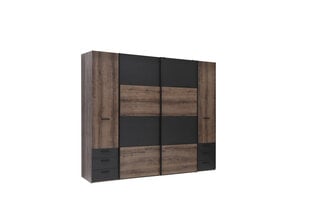 Шкаф Baveno BVNS424D2, коричневый/чёрный цена и информация | Для шкафа | 220.lv
