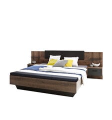 Кровать Chilly HILL1182, 180x200 см, коричневая/черная цена и информация | Кровати | 220.lv