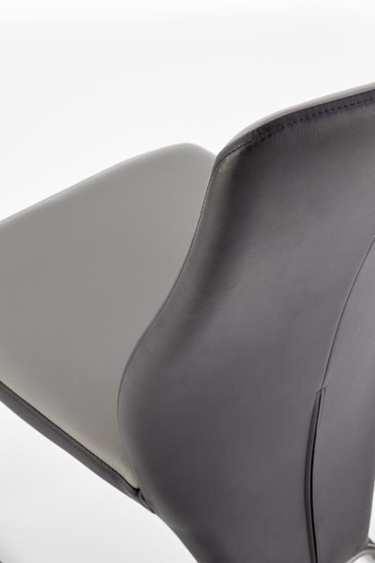 4 krēslu komplekts K300, melns / pelēks cena un informācija | Virtuves un ēdamistabas krēsli | 220.lv