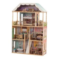 Деревянный кукольный домик KidKraft Шарлотта 65956 цена и информация | Игрушки для девочек | 220.lv