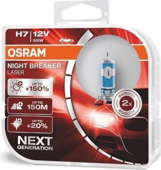 Автомобильные лампочки Osram Night Breaker Laser (Next Generation) H7, 2 шт. цена и информация | Автомобильные лампочки | 220.lv