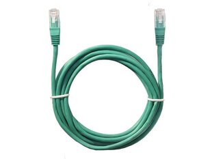 BLOW PRZYŁĄCZE PATCHCORD PROSTY UTP 1,5M ZIELONY цена и информация | Кабели и провода | 220.lv