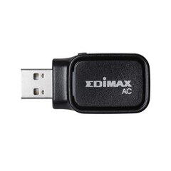 Edimax AC600 Dual-Band Wi-Fi USB Adapter 2.4GHz цена и информация | Маршрутизаторы (роутеры) | 220.lv