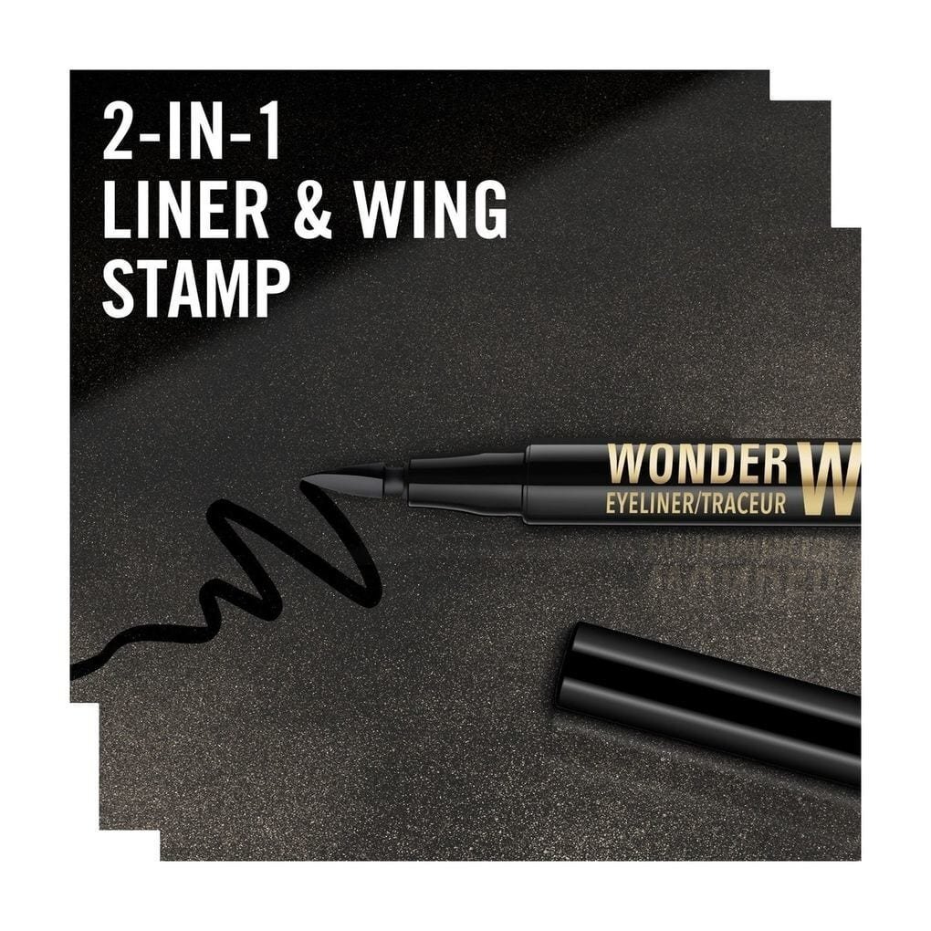 Rimmel London Wonder Wing acu laineris 1,56 ml, 001 Black цена и информация | Acu ēnas, skropstu tušas, zīmuļi, serumi | 220.lv