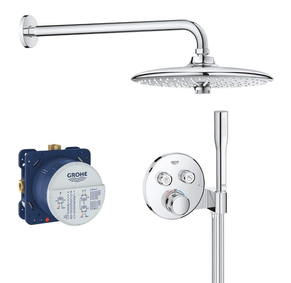 Grohe SmartControl Perfect iebūvējamā dušas sistēma 34744000 cena un informācija | Dušas komplekti un paneļi | 220.lv