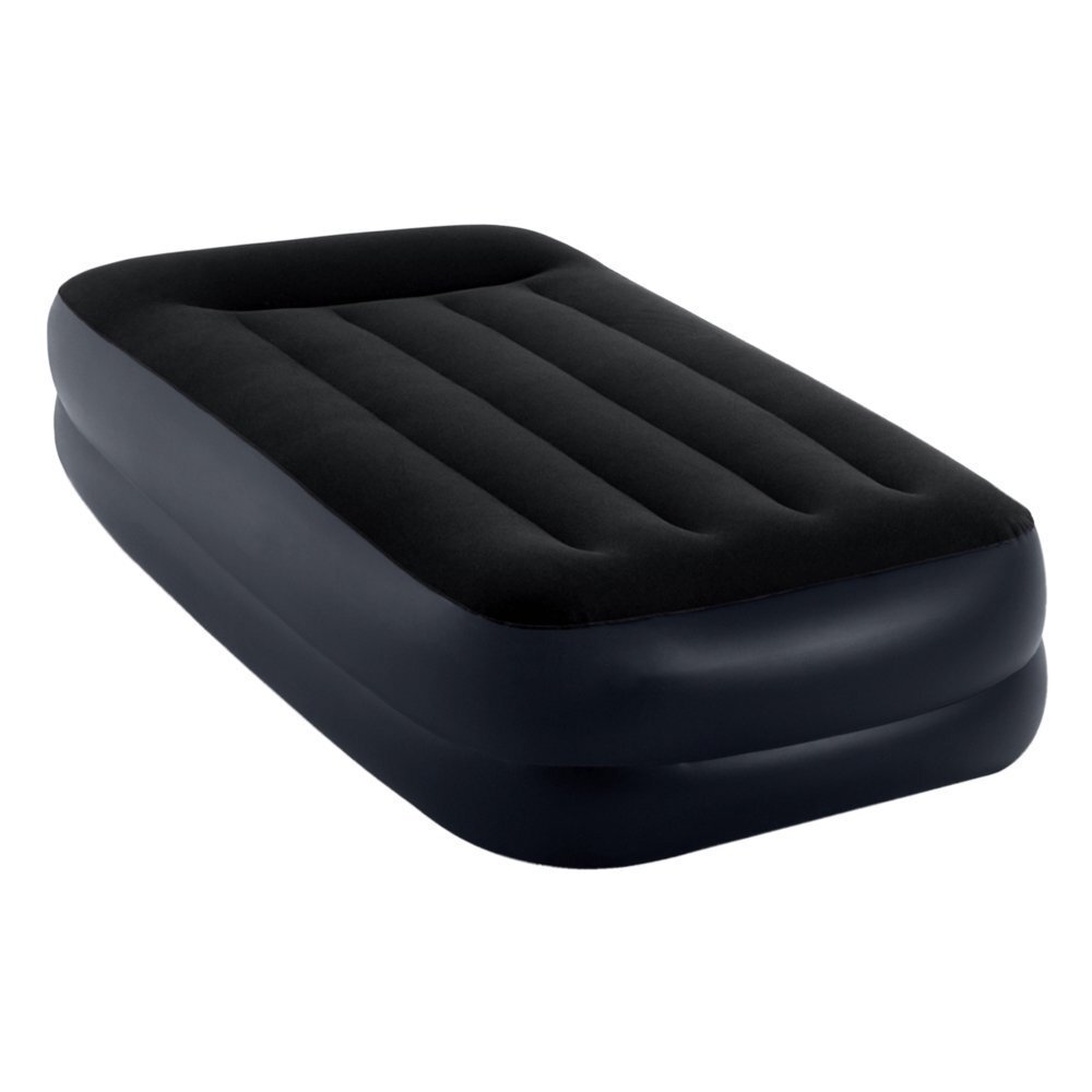 Piepūšamais matracis Intex Dura-Beam Pillow Rest Twin 191x99x42 cm, ar integrētu pumpi цена и информация | Piepūšamie matrači un mēbeles | 220.lv