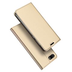 Atvēramais futrālis Dux Ducis Premium Magnet tālrunim Huawei Y5 / Y5 Prime, zelta cena un informācija | Telefonu vāciņi, maciņi | 220.lv