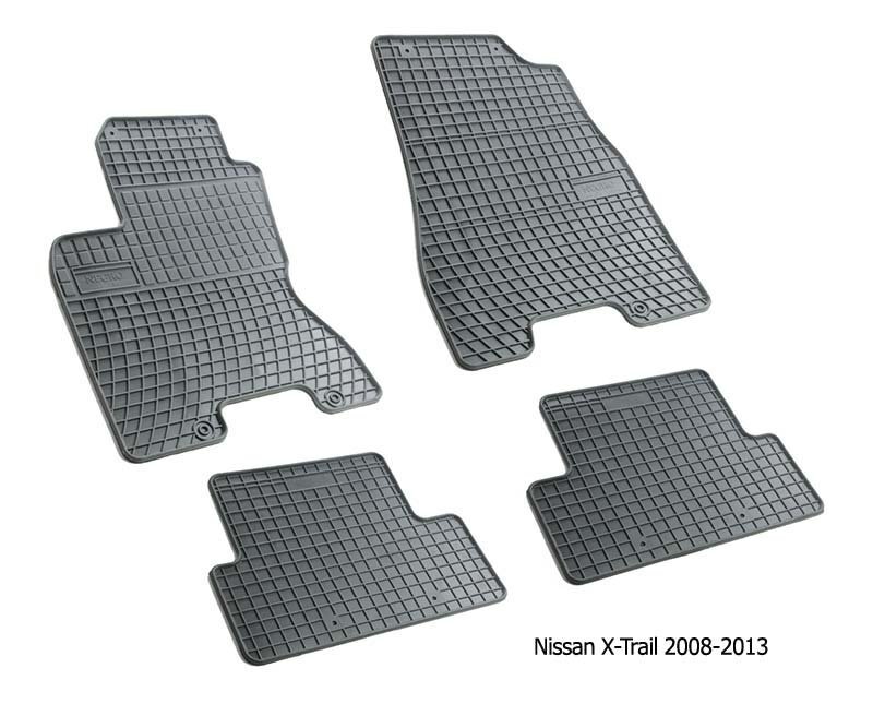 Gumijas paklājiņi NISSAN X-TRAIL II 2008-2013 цена и информация | Gumijas paklājiņi pēc auto modeļiem | 220.lv