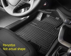 Gumijas paklājiņi RENAULT SCENIC II/III/ GRAND SCENIC III 09 2003-2009, 2009-2017 цена и информация | Модельные резиновые коврики | 220.lv