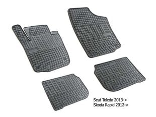 Gumijas paklājiņi SEAT TOLEDO IV 2013-&gt /4pc, 0364 cena un informācija | Gumijas paklājiņi pēc auto modeļiem | 220.lv