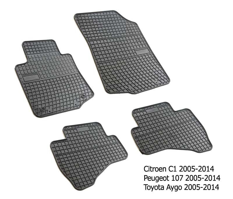 Gumijas paklājiņi CITROEN C1 2005-2014 cena un informācija | Gumijas paklājiņi pēc auto modeļiem | 220.lv