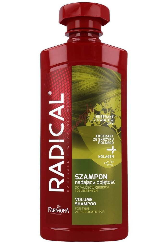 Apjoma šampūns Farmona Radical Volume 400 ml cena un informācija | Šampūni | 220.lv