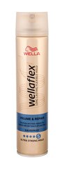 Īpaši stipras fiksācijas matu laka Wella Wellaflex Volume & Repair 250 ml cena un informācija | Matu veidošanas līdzekļi | 220.lv
