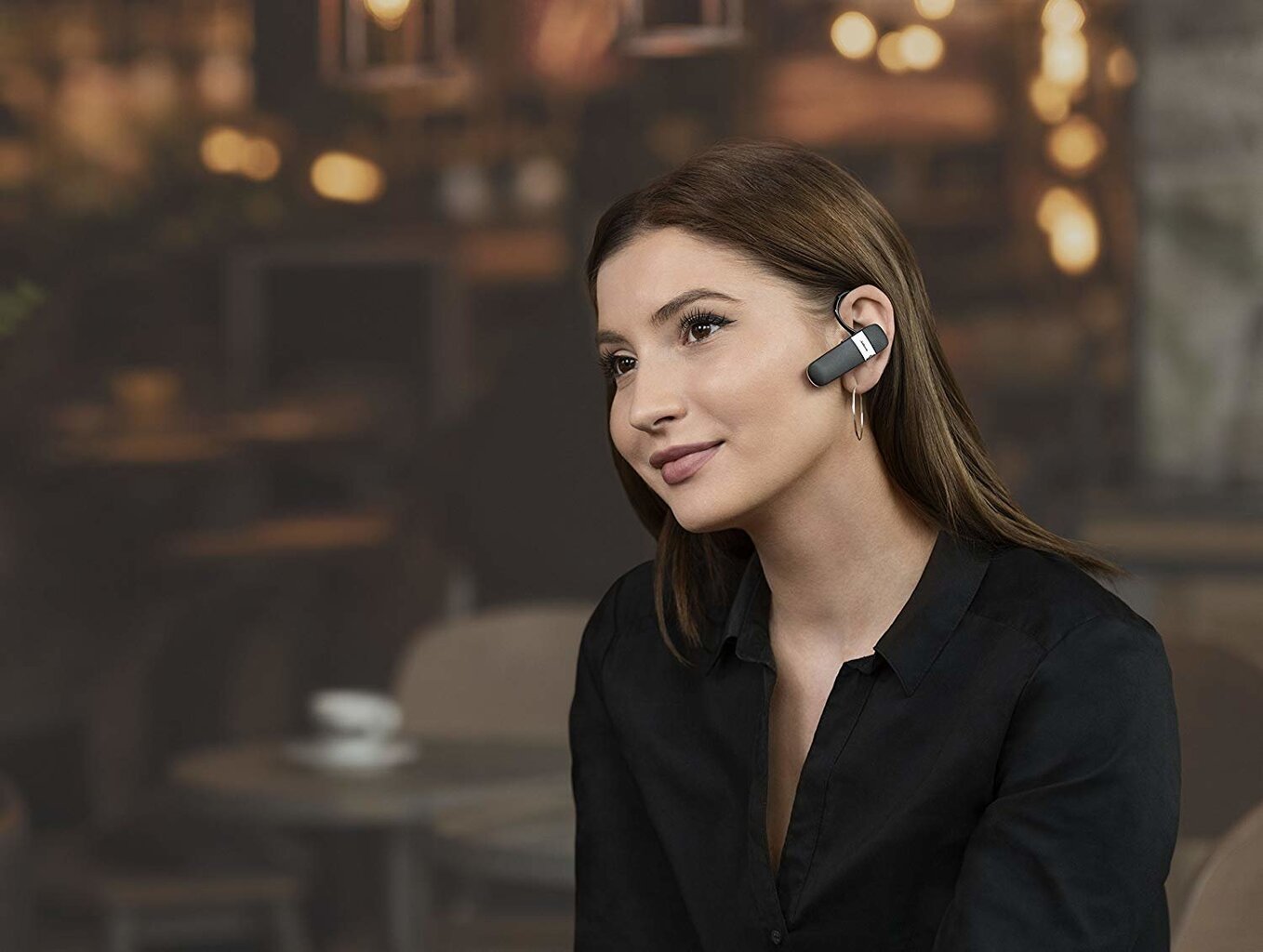 Jabra Talk 15 Bluetooth (Austiņa) ar Ilgu darbību un Balss filtru (DSP) Multipoint Funkciju Melna цена и информация | Bezvadu garnitūra | 220.lv