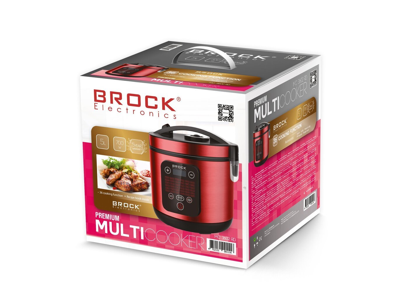 Brock MC 3602 RD cena un informācija | Multivārāmie katli | 220.lv