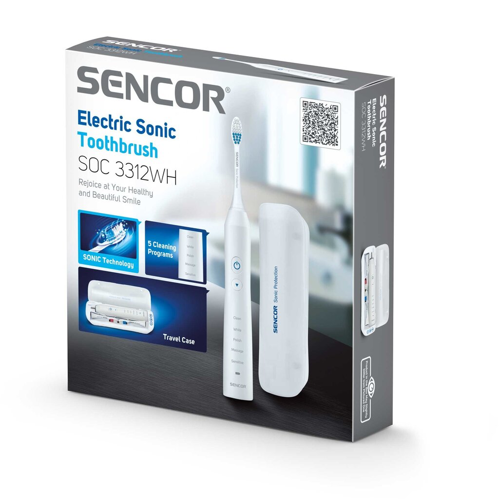 Sencor SOC 3312WH cena un informācija | Elektriskās zobu birstes | 220.lv