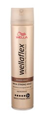 Лак для волос супер сильной фиксации Wella Wellaflex Mega Strong Hold 250 мл цена и информация | Средства для укладки волос | 220.lv