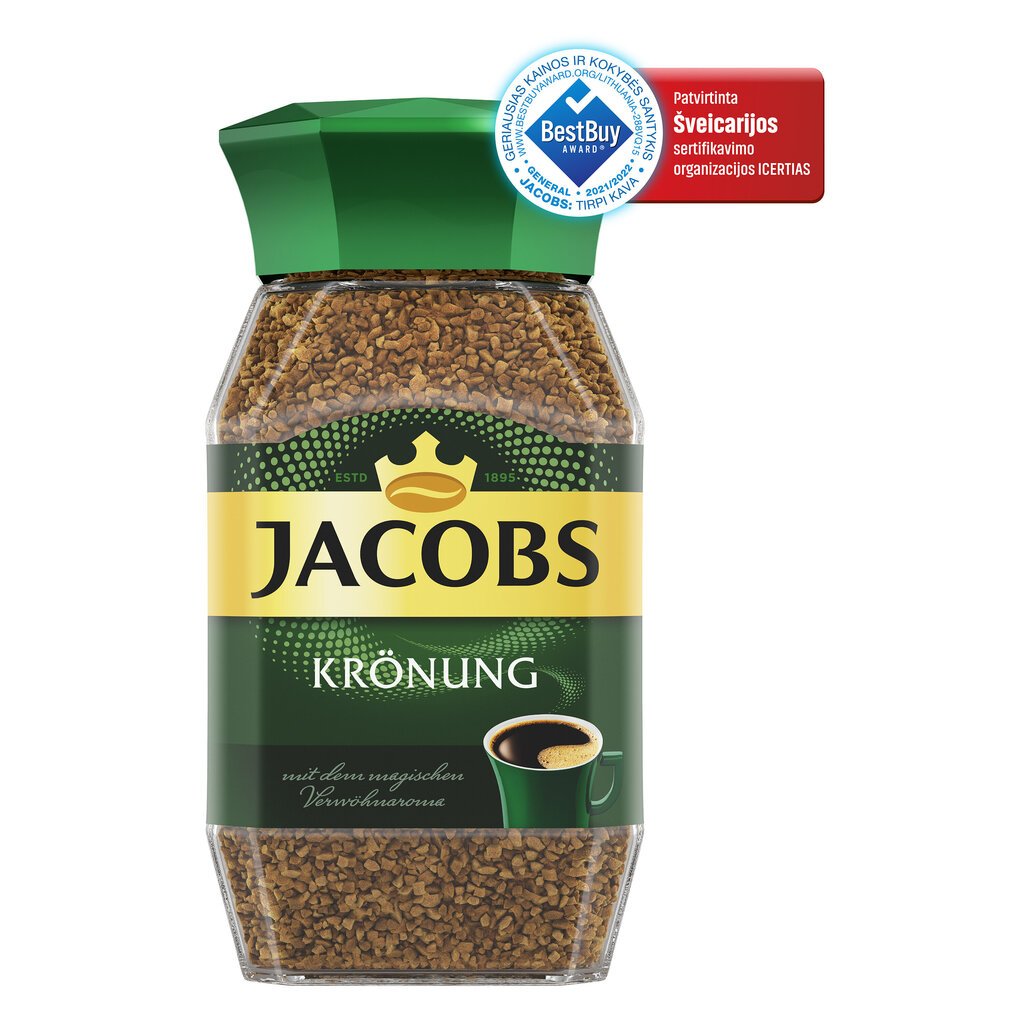 Šķīstošā kafija JACOBS KRONUNG, 200g цена и информация | Kafija, kakao | 220.lv