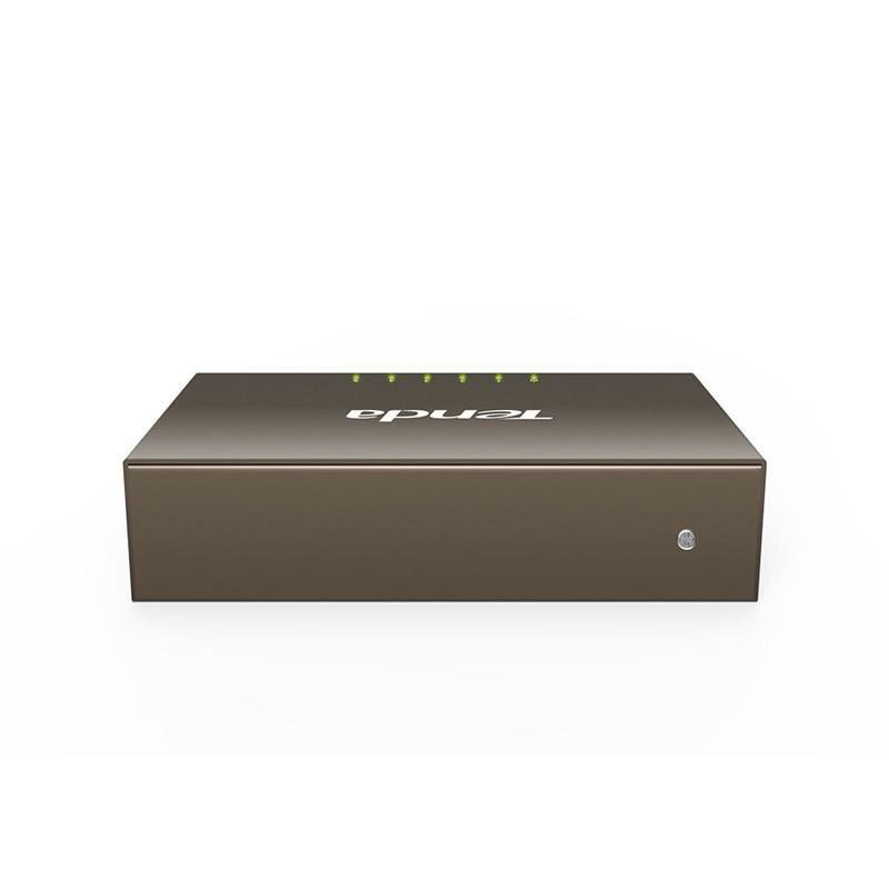 Tenda TEG1005D network switch Gigabit Ethernet (10/100/1000) Grey cena un informācija | Rūteri (maršrutētāji) | 220.lv