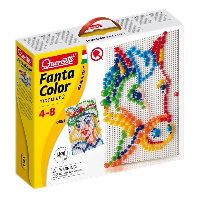 Mozaīka FantaColor Modular 2 Quercetti, 0851 cena un informācija | Attīstošās rotaļlietas | 220.lv