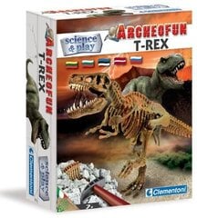 Clementoni Arheoloģija T-REX(EST+LET+LIT+RUS) цена и информация | Конструктор автомобилей игрушки для мальчиков | 220.lv