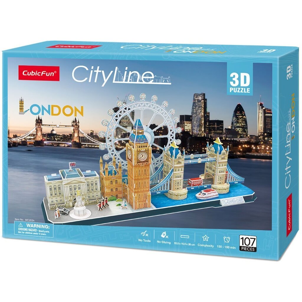 3D puzle "London" Cubic Fun, 107 d. cena un informācija | Puzles, 3D puzles | 220.lv