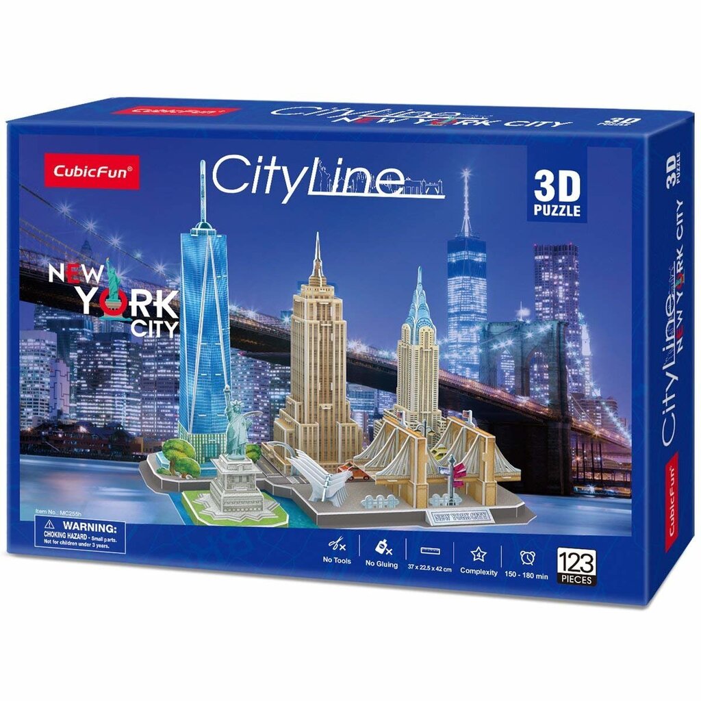 3D puzle "New York" Cubic Fun, 126 d. цена и информация | Puzles, 3D puzles | 220.lv