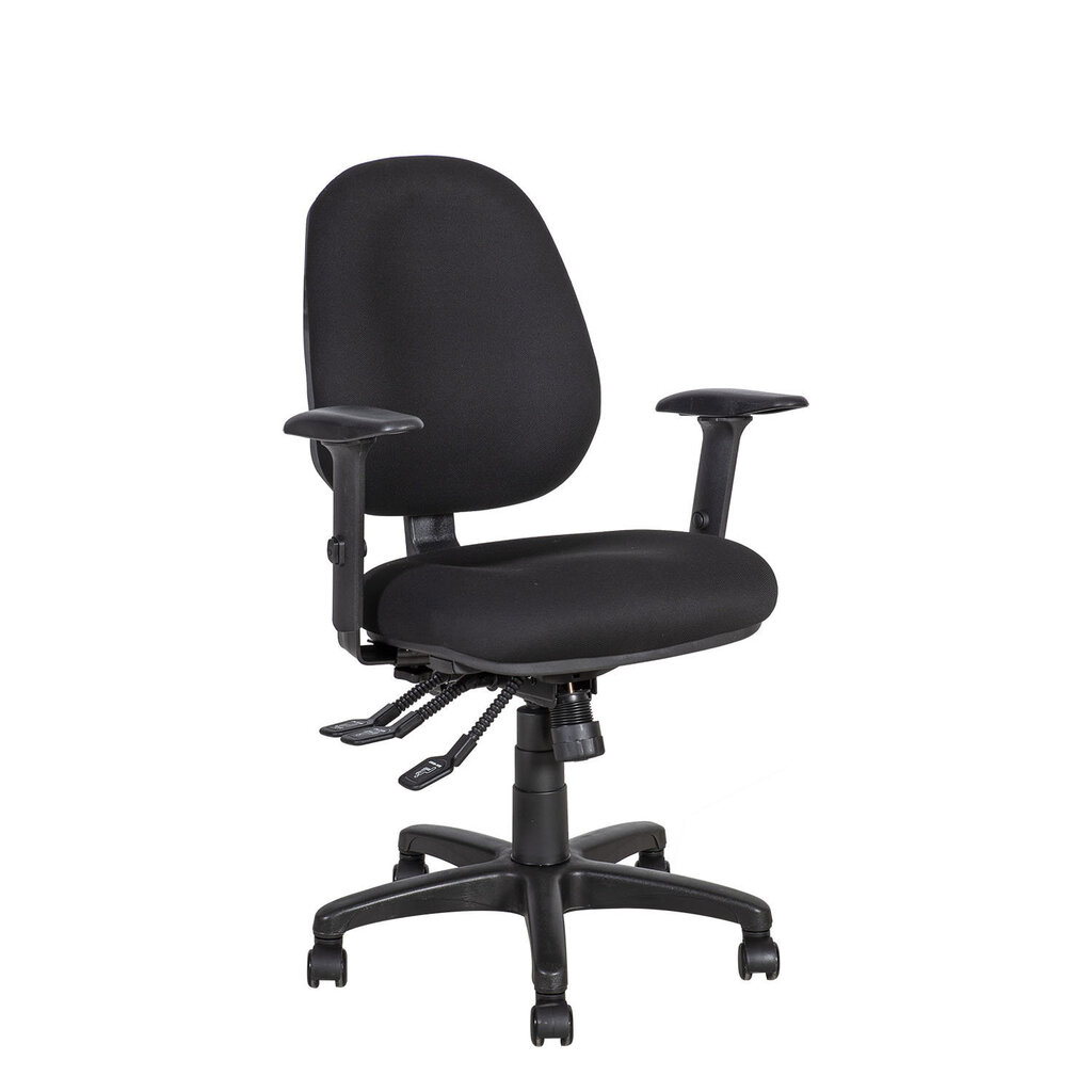 Biroja krēsls Saga, melns cena un informācija | Biroja krēsli | 220.lv