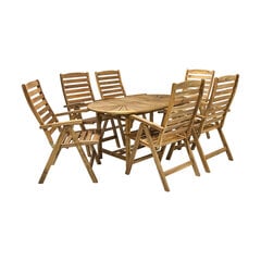 Стул Finlay 5, коричневый цена и информация | Садовые стулья, кресла, пуфы | 220.lv