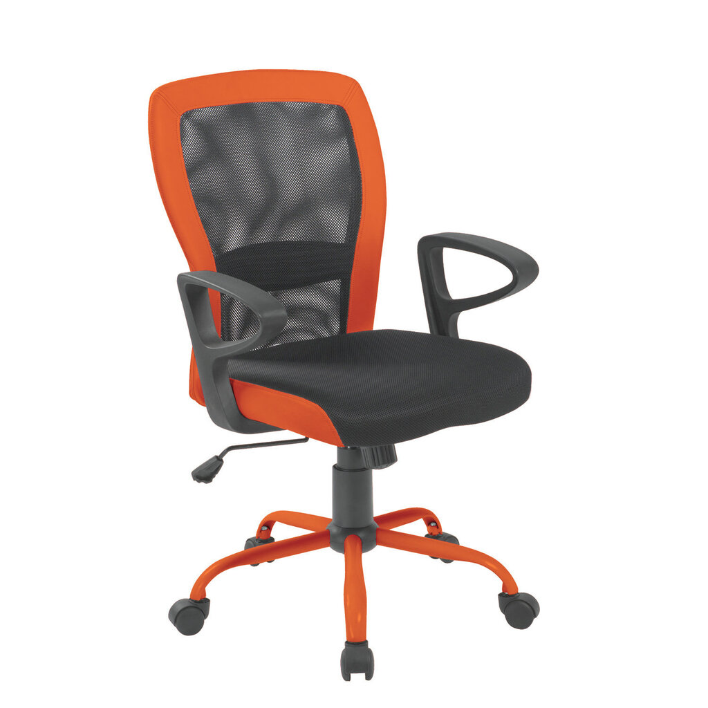Biroja krēsls Leno, melns/oranžs цена и информация | Biroja krēsli | 220.lv