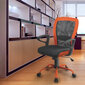 Biroja krēsls Leno, melns/oranžs cena un informācija | Biroja krēsli | 220.lv