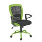 Biroja krēsls Leno, melns/zaļš цена и информация | Biroja krēsli | 220.lv
