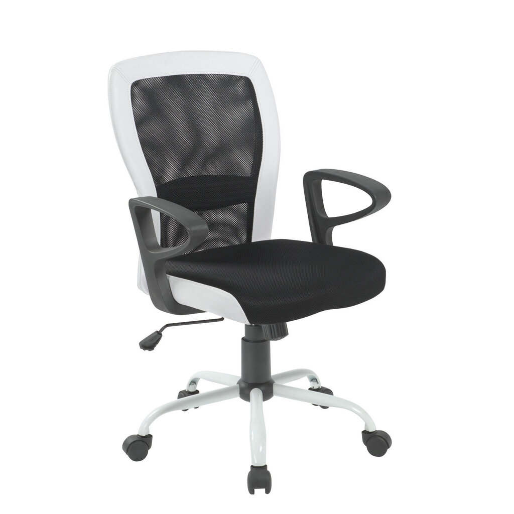 Biroja krēsls Leno, melns/balts цена и информация | Biroja krēsli | 220.lv
