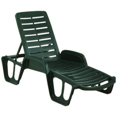 Dārza zvilnis Fisso, zaļš cena un informācija | Sauļošanās krēsli | 220.lv