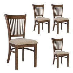 Комплект из 4-х стульев Joy, коричневый цена и информация | Стулья для кухни и столовой | 220.lv
