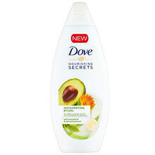 Dušas želeja Dove Nourishing Secrets Avocado Oil & Calendula Extract 250 ml cena un informācija | Dušas želejas, eļļas | 220.lv
