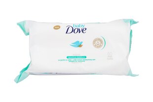 Dove Wet wipes for sensitive skin Baby ( Sensitiv e Moisture Wipes) 50 pieces cena un informācija | Vates kociņi, mitrās salvetes | 220.lv