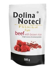 Dolina Noteci Premium Pure ar liellopa gaļu un rīsiem, 500 g cena un informācija | Konservi suņiem | 220.lv