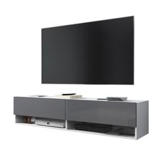 TV столик Wander без освещения, 30x140x31 см, белый / серый цена и информация | Тумбы под телевизор | 220.lv