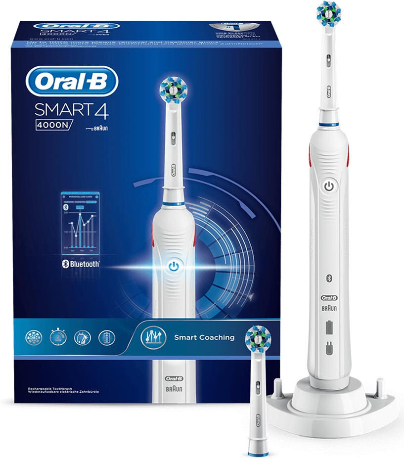 Braun Oral-B Smart 4 4000N цена и информация | Elektriskās zobu birstes | 220.lv