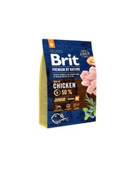 Brit Premium by Nature Junior M полноценный корм для собак 3кг цена и информация | Сухой корм для собак | 220.lv