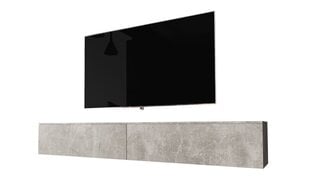 RTV столик Kane без подсветки, 30x180x33 см, серый цена и информация | Тумбы под телевизор | 220.lv