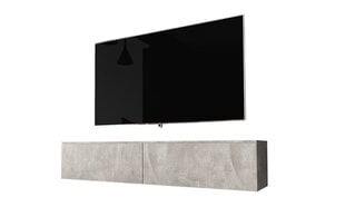 RTV galds Kane bez apgaismojuma, 30x140x33 cm, pelēks cena un informācija | TV galdiņi | 220.lv
