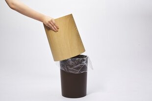 Japāņu atkritumu tvertne Ideaco Tubelor Homme, 11.4L, krāsa - oakwood цена и информация | Мусорные баки | 220.lv