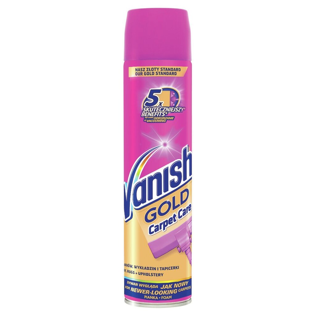 VANISH Gold Carpet Care paklāju un apdares tīrīšanas līdzeklis, 600 ml цена и информация | Tīrīšanas līdzekļi | 220.lv